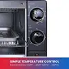 Compact 4 Slice Toaster Oven Pizza Maker 9-Inch Fits Natural Convection Bake Toast 30-Minute Timer Auto Shut-Off Stainless Steel 3