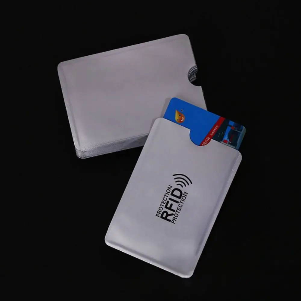 5pcs Colorful RFID Blocking Card Holder and Passport Protector Sleeves