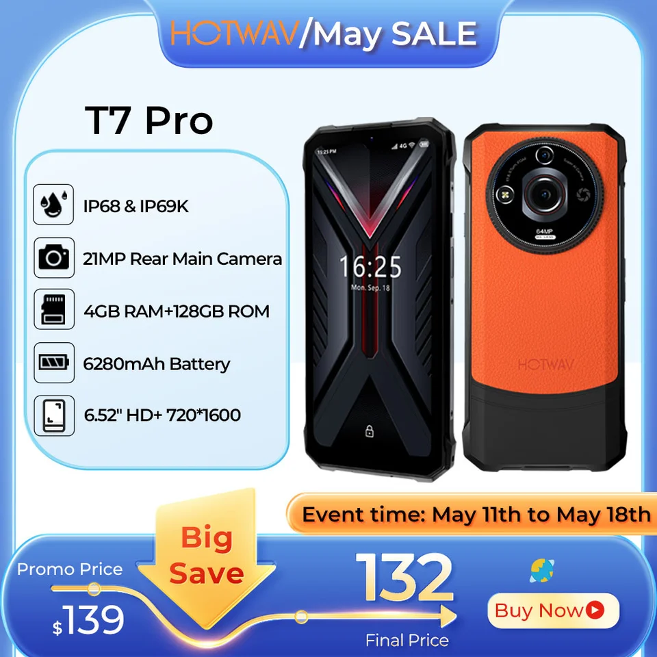 スマートフォン本体 HOTWAV T7 Pro HOTWAV T7 Pro Rugged Phone