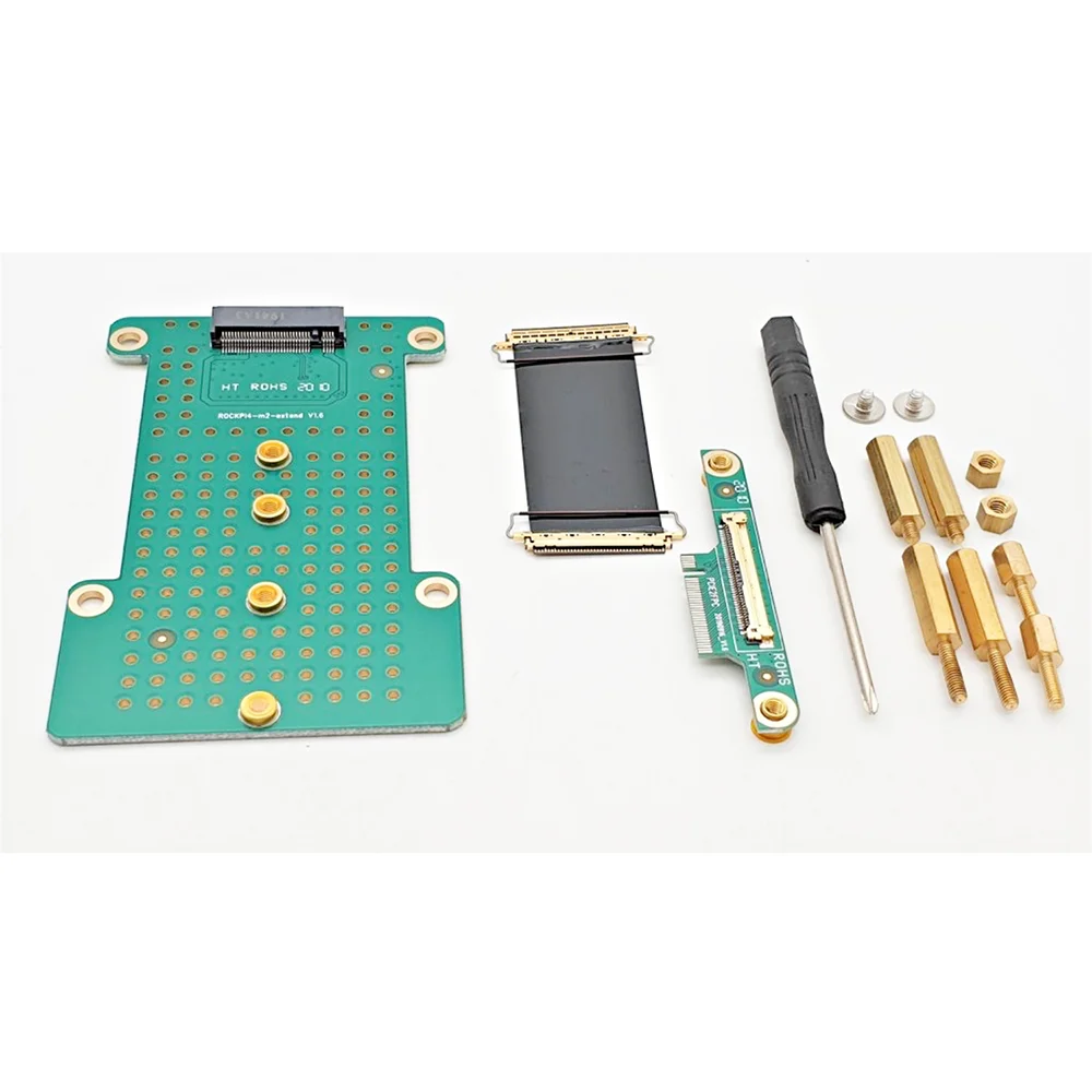 

RK3399 RADXA ROCK Pi 4 Papan Pengembangan Khusus Versi V1.6 Papan Kemudi Versi Diperpanjang M.2