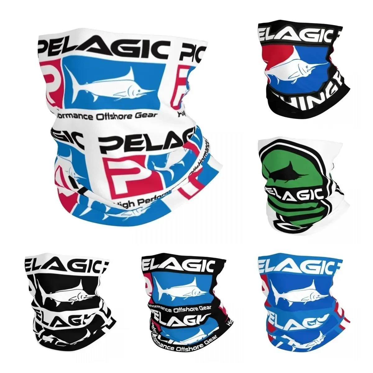 

Pelagic Fisher Bandana Neck Cover Printed Fishing Face Scarf Warm Balaclava Riding Unisex Adult All Season