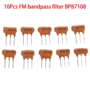 Filtro in ceramica da 10 pezzi, filtro passa banda FM BP87108 87-108KHZ, accessori a 3 pin ad alta frequenza