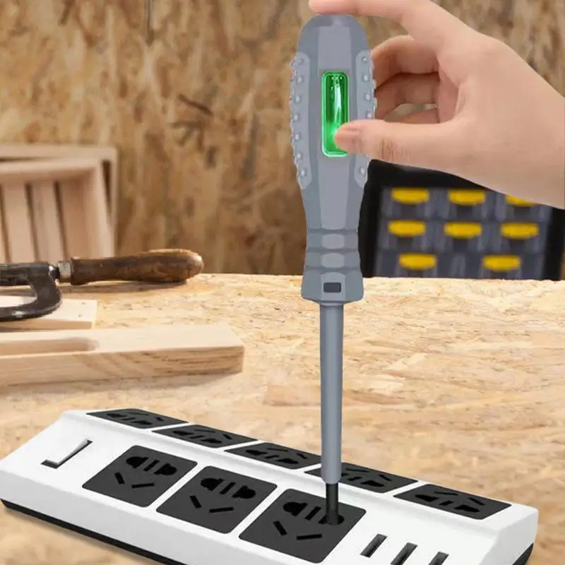 Screwdriver Electricity Detector 2-in-1 1pc High Torque Strong Magnetic Voltage Test Pen Screwdriver For Electricity Detection