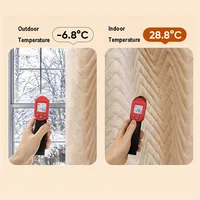 Soundproof Blackout Curtain for Living Room Windproof Window Curtains Warm Winterization Cold Weather Drapery for Bedroom Winter 3