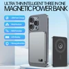 3-in-1 Power Bank for MagSafe,Thin Magnetic Wireless Powerbank 20W Portable Battery for Apple Watch iPhone 16 15 14 13 12 series 6