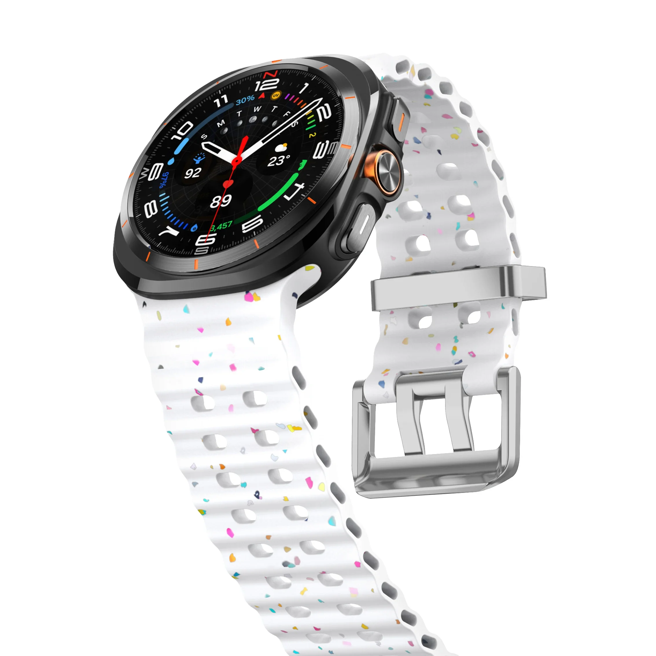 Luminous Silicone Strap Bracelet for Smartwatches - Universal Fit for Men and Women