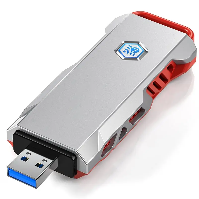 ABDW-Wifi 7 USB 어댑터 6500Mbps 트라이 밴드 2.4G 5G 6Ghz 무선 네트워크 카드 MLO 4K-QAM 160Mhz Windows 11 Linux PC용