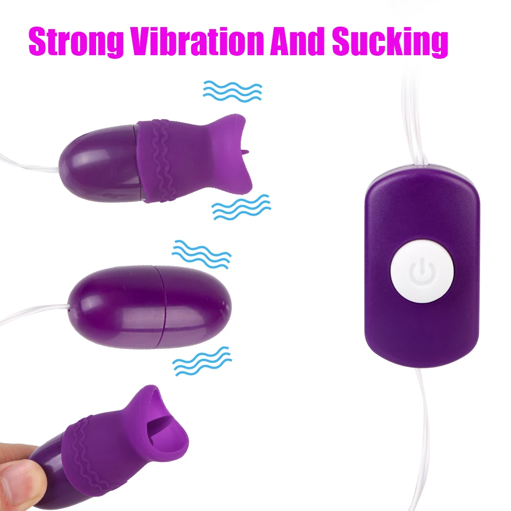 Masaj G Spot Clitoris Stimulator Limbă Oral Lingere Vibrator Jucării Sexuale Puternice pentru Femei Ou Vibrator Dublu_voghion.com