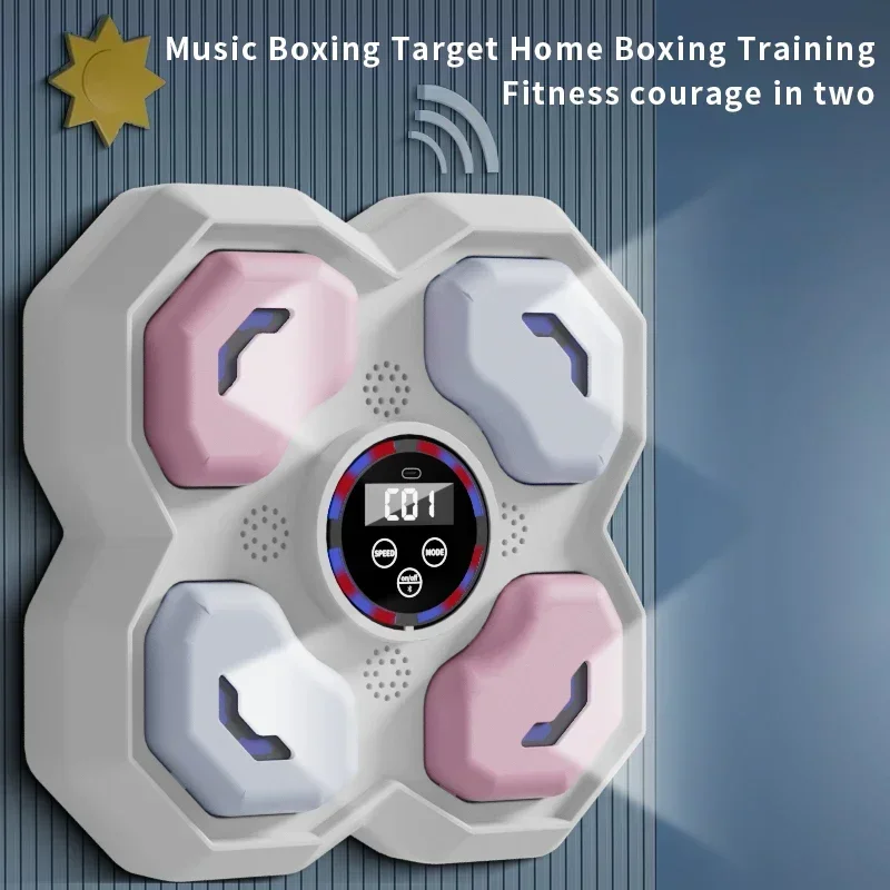 Smart Music Boxing Machine Adult/Children Sports Fitness Boxing Trainer Home Exercise Response Training Wall Target