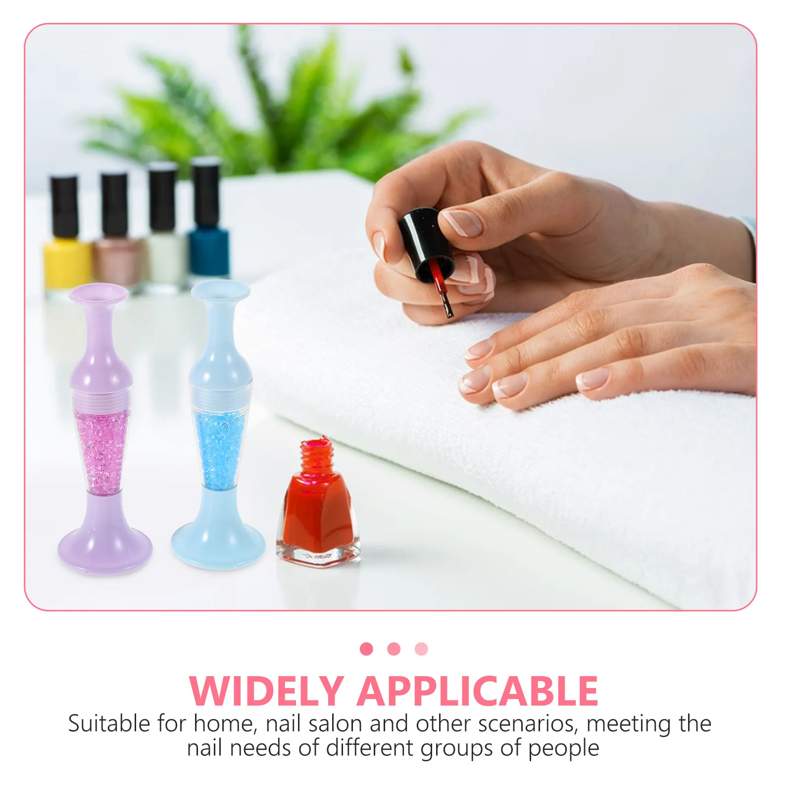 2Pcs 네일 아트 도구 다이아몬드 드릴 펜 투명한 꽃병 모양 자수 다이아몬드 아트 공예를 위한 인체공학적 디자인