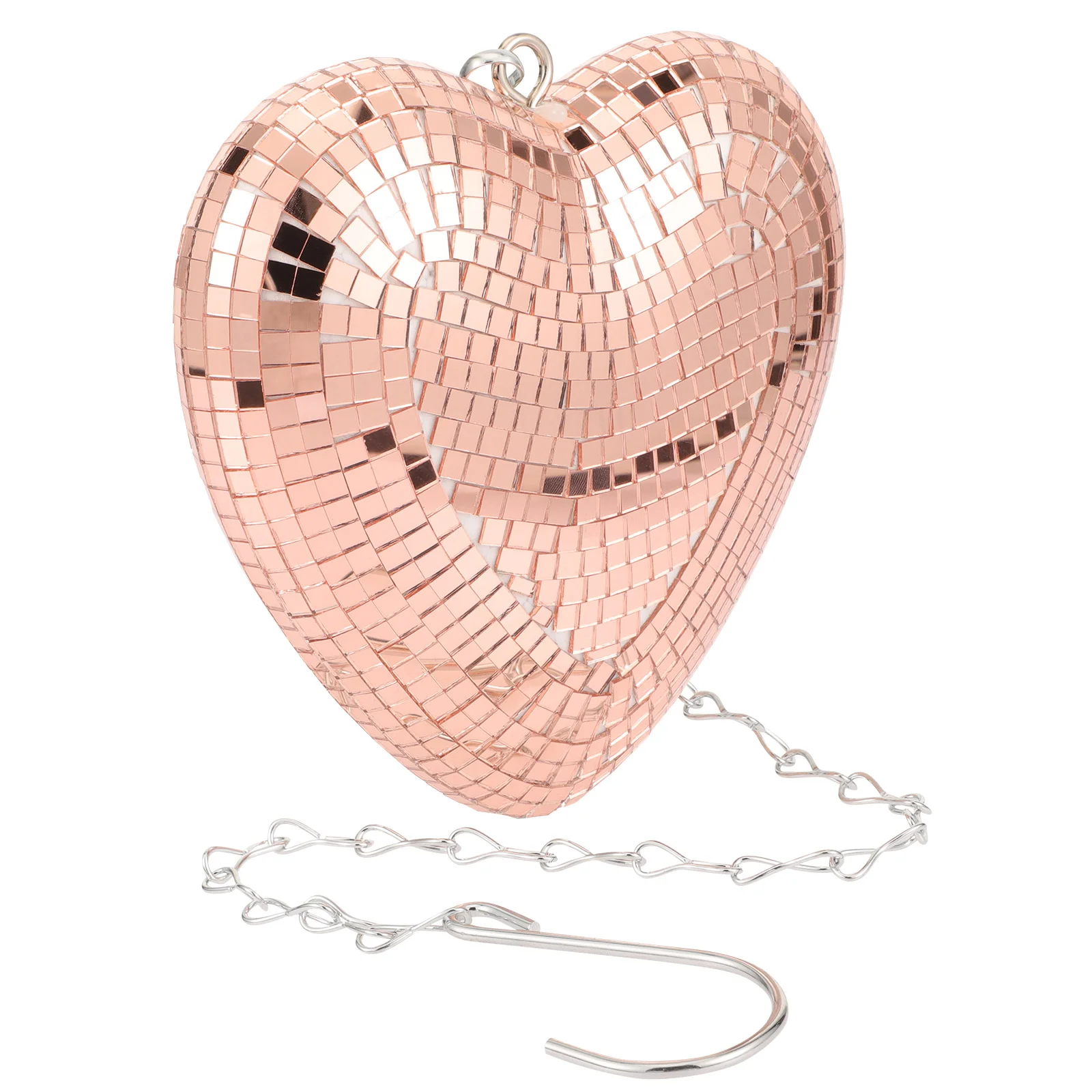 

Heart Disco Ball Hanging Mirror Heart-Shaped Disco Ball Hanging Ball Decor Party Accessory Birthday Wedding Disco Party Decor