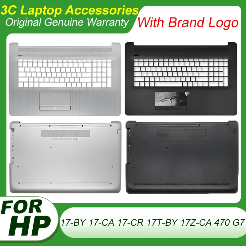 

NEW Laptop Case for HP Pavilion 17-BY 17-CA 17-CR 17T-BY 17Z-CA 470 G7 Palmrest Upper Cover Top Lower Bottom Case Black Silver