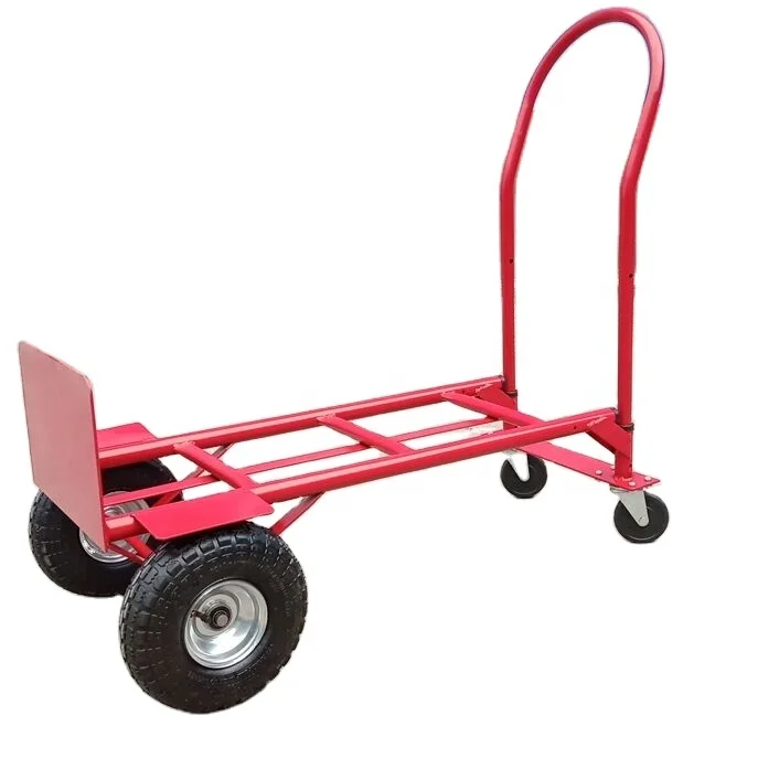 

2 In Multi Function 1 200 Kg Loading With 3.50-4 Pneumatic Air Wheel Platform Hand Truck Hand Trolley Dolly