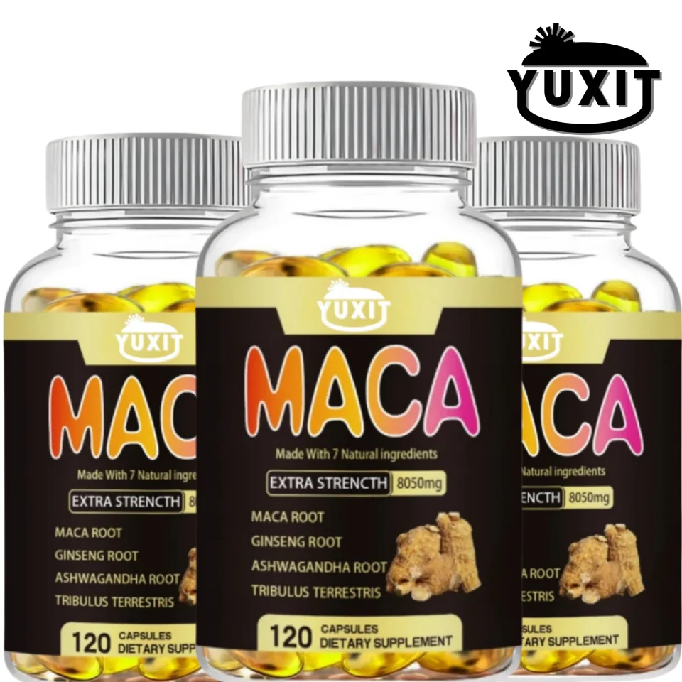 Maca Ginseng Ashwagandha Tribulus 8050mg for Muscle Mass Endurance Vitality