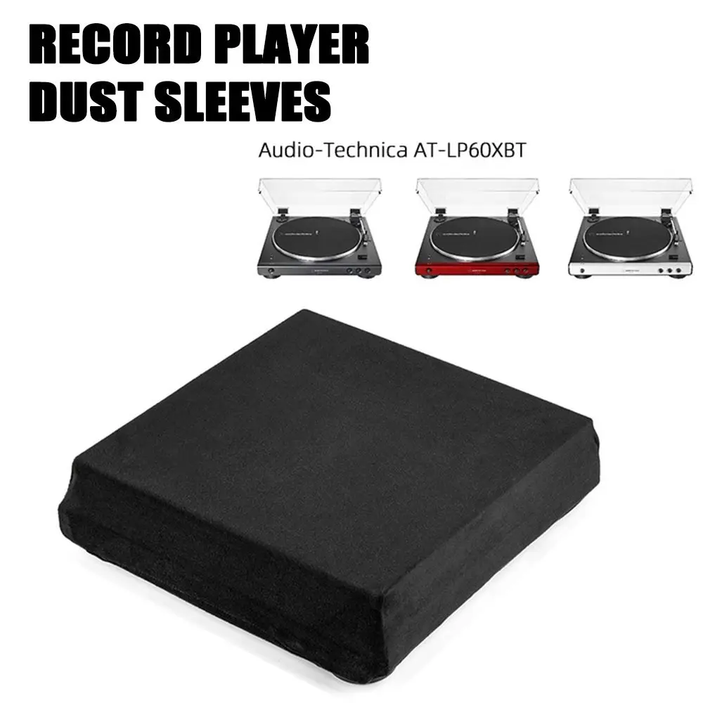 Washable Turntable Protective Cover Spandex Soft Record Player Dust Sleeves Foldable Dustproof Turntable Dust Cover Case