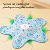 Cat Toys Interactive Hide And Seek Cat Toy With Mouse Squeaky Motion Activated Moving Concealed Feathers Kitten Teaser Toy 5