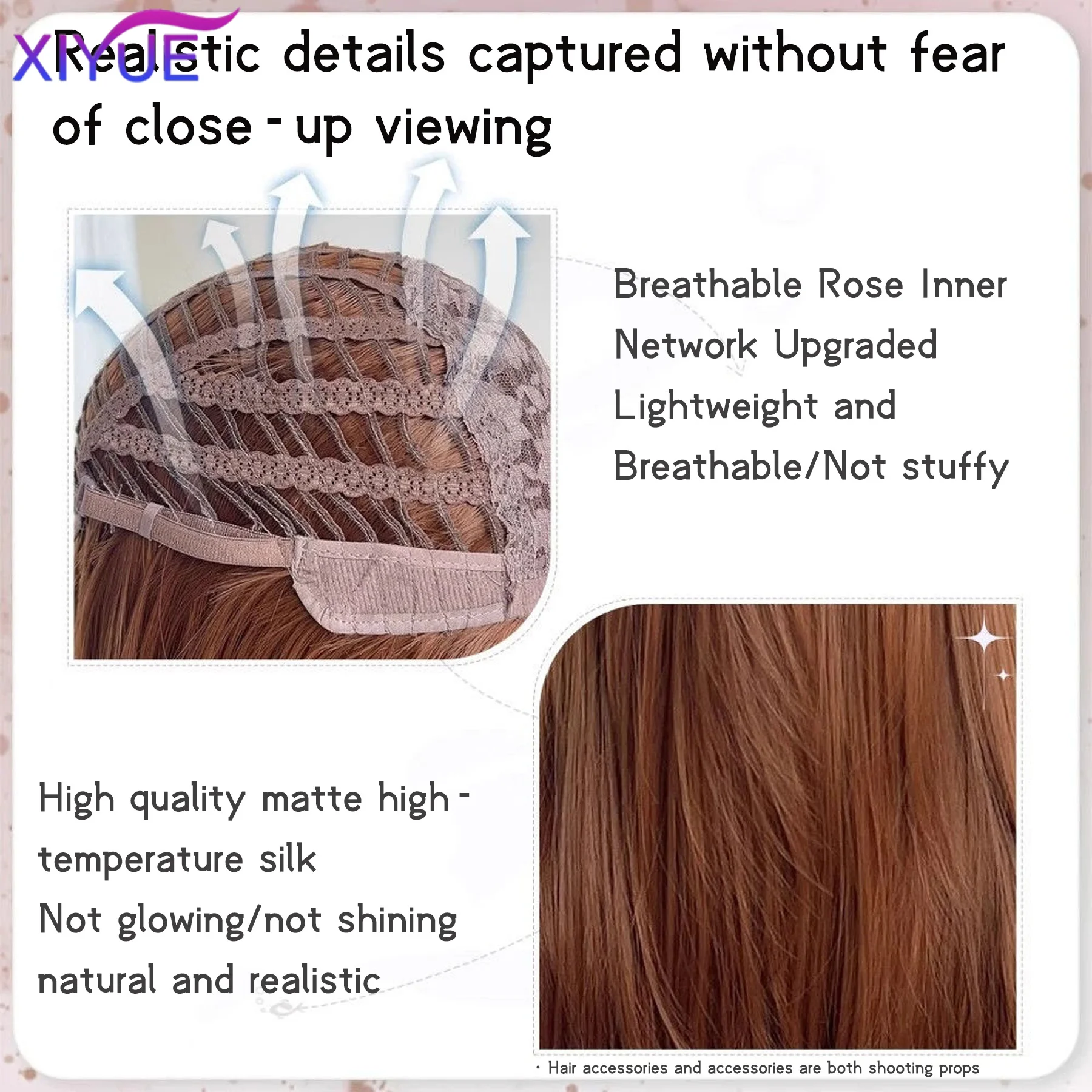 30 Inch Straight Synthetic Wig Layered Dark Orange Heat-Resistant Natural Smooth Hair Stylish Party Bangs Wigs For Women