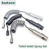 Baokemo Toilet Bidet Douche Sprayer Set ABS Handheld Self Cleaning Accessories with No Drilling Bracket G1/2 1