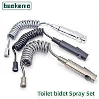 Baokemo Toilet Bidet Douche Sprayer Set ABS Handheld Self Cleaning Accessories with No Drilling Bracket G1/2 1