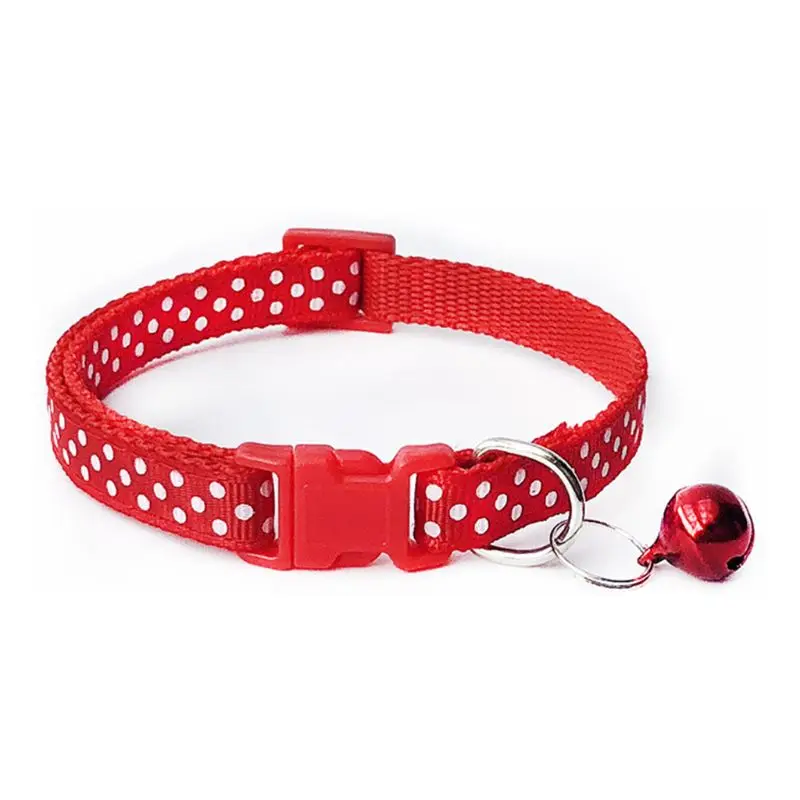 

12 Pcs Adjustable Point Pet Bells Collars Color Durable Soft Pet Supplies Pet Identification Accessories