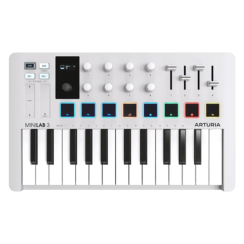 Arturia Minilab 3 Mk3 25 Tasti Compositore Portatile Tastiera Midi Controller Tappetino Da Golf