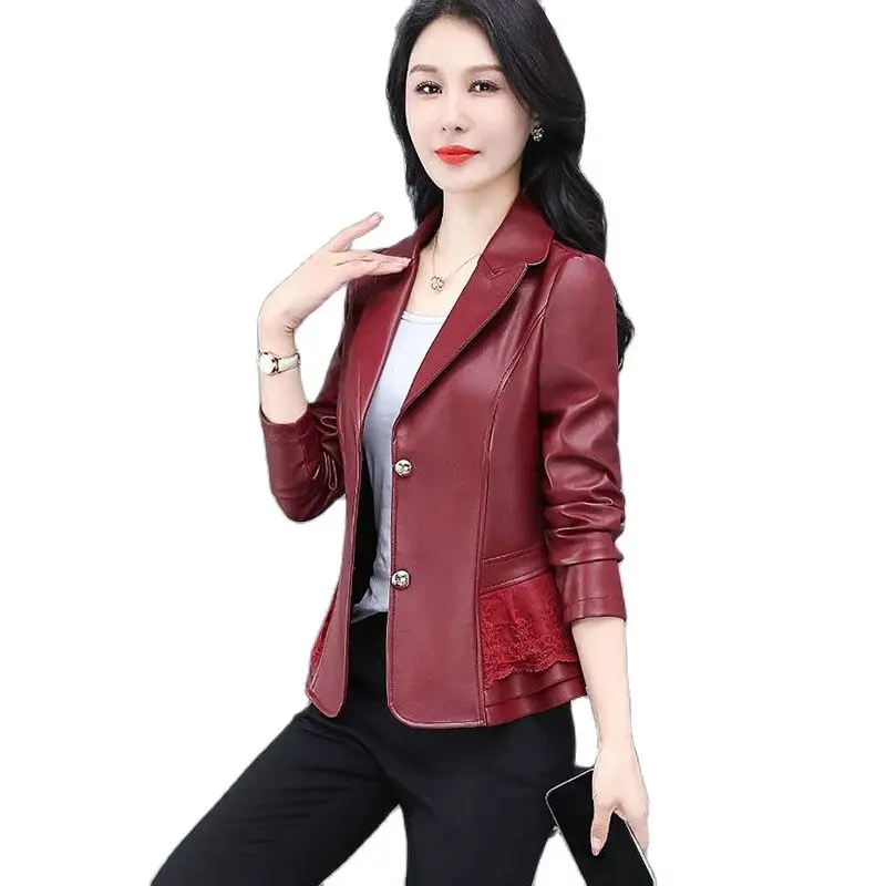 blazer-collar-pu-leather-jacket-women-2023-autumn-long-sleeve-lining-thin-velvet-faux-pu-leather-jacket-female-leather-overcoat
