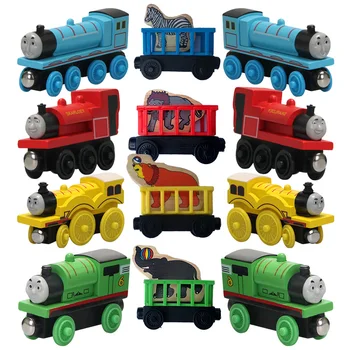 Wooden Train Toys Thomas And Friends Railway Train Moley Gold Diesel Lady Toby Boys Toy Trackmaster Motorized Kid Christmas Gift
