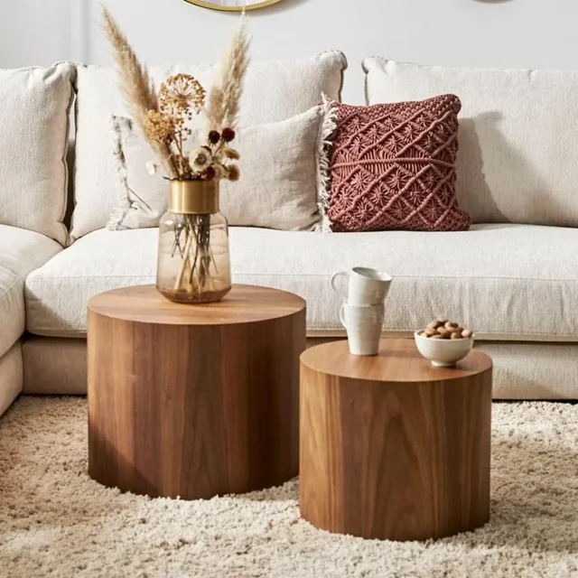 Walnut Nesting Coffee Tables 4