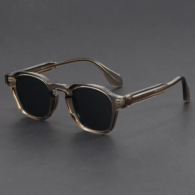 Lunettes de soleil rétro de Style coréen pour femmes, monture épaisse TR90, carrées, UV400, tendance, marque de luxe, pour la conduite 1