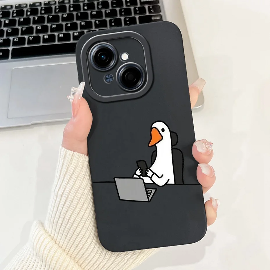 Cute Cartoon Soft Silicone Shockproof Phone Case with Bumpers