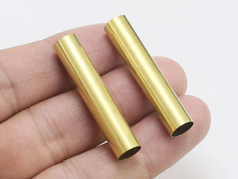 

10pcs Brass Himmeli Tubes, Round Brass Tubes, Geometric Himmeli, For Air Plant, 40x7.8mm, Brass Findings, Jewelry Supplies R2207