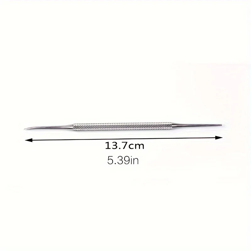 Professional Stainless Steel Nail Lifter and File, Dual-Headed Toenail Cleaner, Pedicure Tools for Toenail Fungus/Dirt Removal