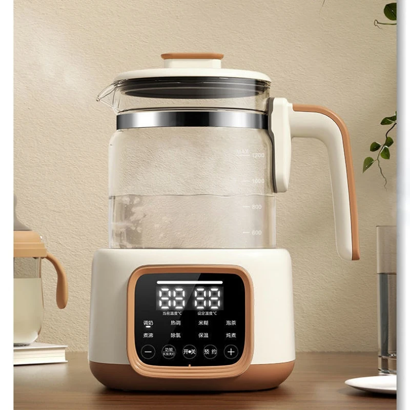 

1200ML Glass Kettle Constant Electric Temperature 220V Intelligent Water Sterilizer Automatic Baby Multi Function Water Warmer