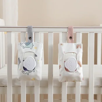 Custodia porta salviette portatile in cotone Custodia per salviette umidificate per bambini Custodia cosmetica riutilizzabile riutilizzabile Utile borsa per riporre tovaglioli in tessuto