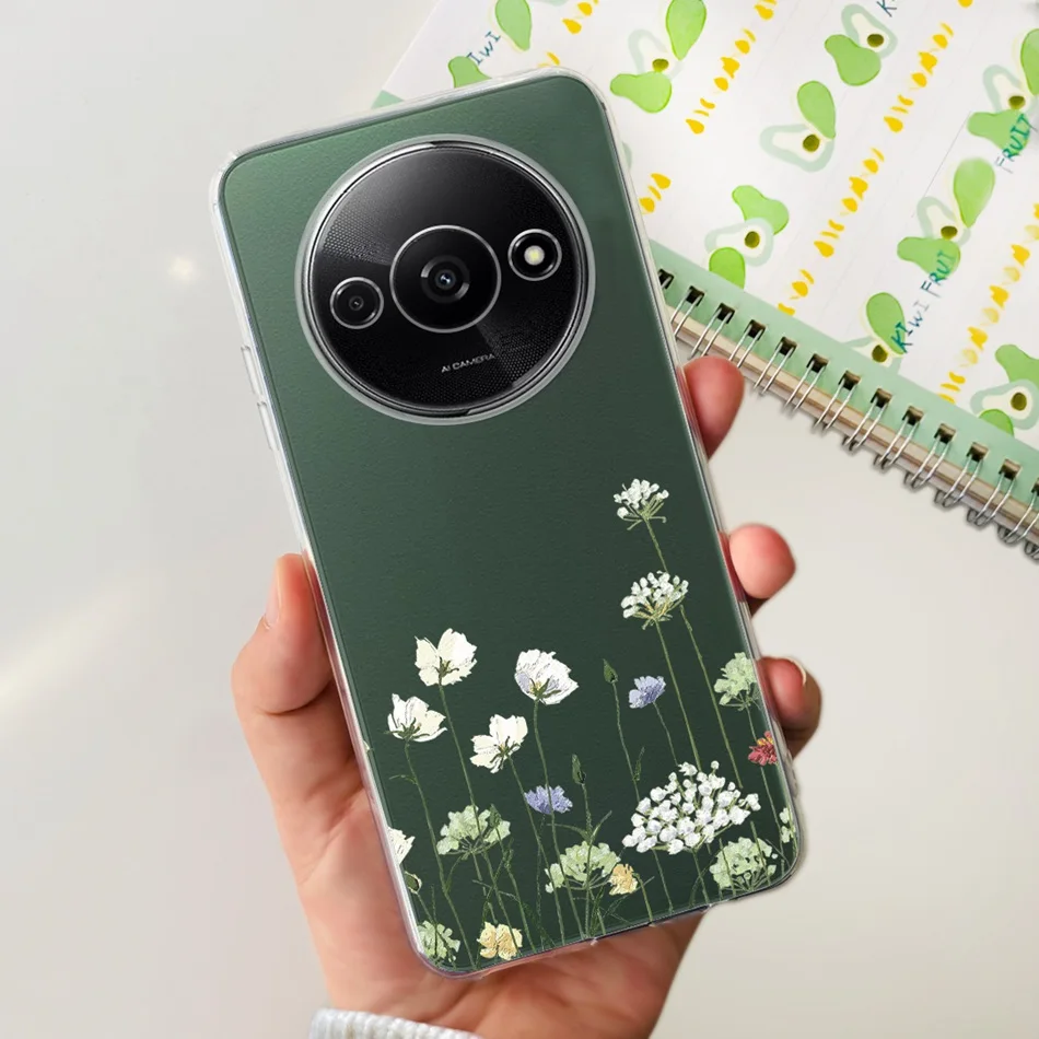 Elegant Printing Soft Silicone Clear TPU Slim Phone Case