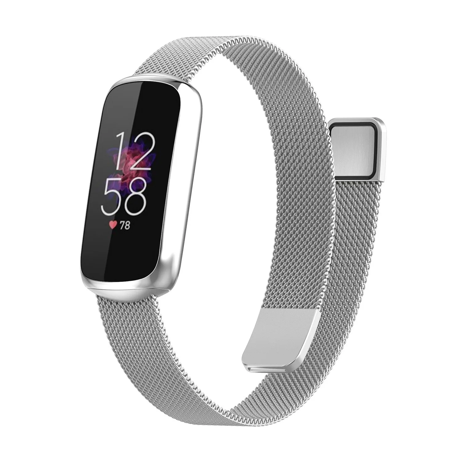

Подходит для fitbit luxe Миланская карта Сплит Миланский магнитный ремешок