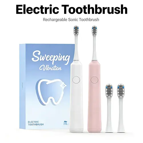 DOCOLAB Sonic Electric Toothbrush 3Gear Vibration Rechargeable Waterproof Teeth Whitening Cleaning Personal Care Appliance MT001