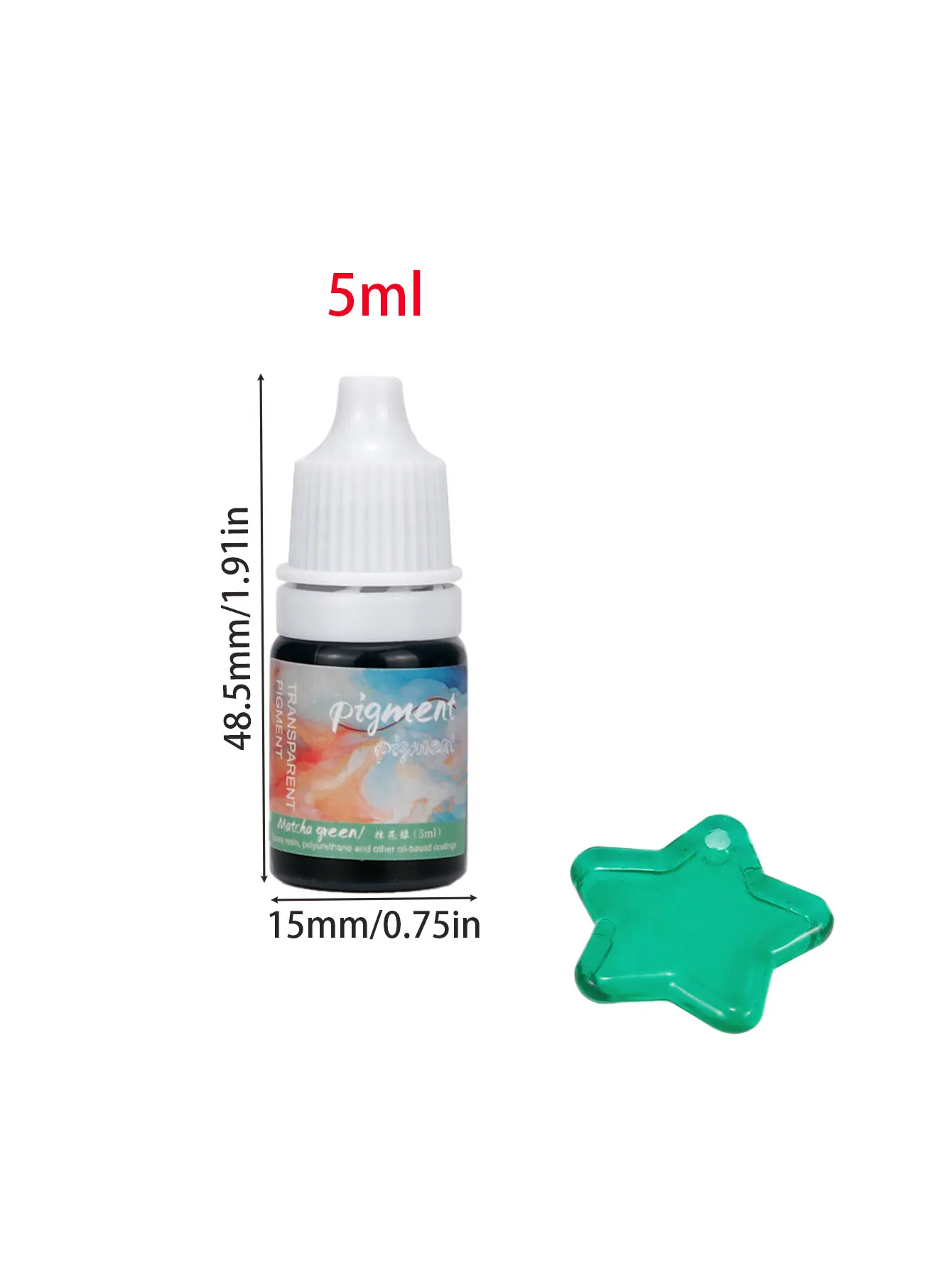 24-Color Epoxy Resin Paint Pigment Set - Concentrated Liquid Dye for UV Resin Coloring and DIY Jewelry Art Crafting