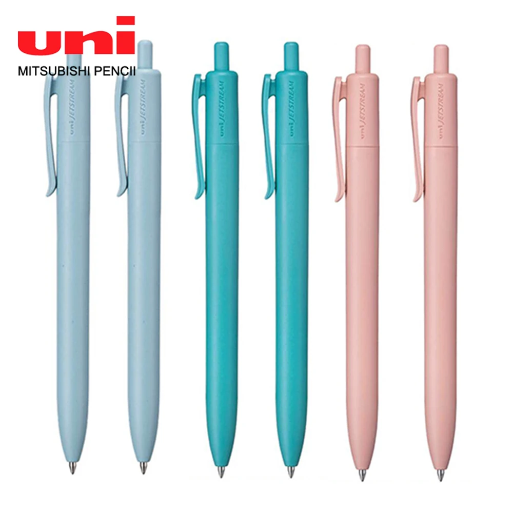 일본 UNI 젤 펜, 마린 리미티드 SXN-UC 미디엄 오일 펜, 푸시 타입 블랙 볼 펜, 부드러운 사무용품 문구, 0.7mm
