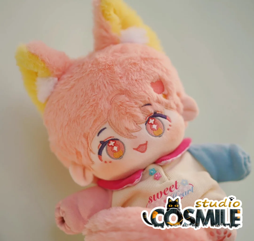 

Cosmile No Attributes Kpop Idol Pink Cute Beast Ears Yokai Monster Song Stuffed Plushie 20cm Plush Toy Doll Body XY