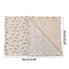 2pcs Cotton Swaddle Blanket Baby Blanket Floral Print Muslin Diaper Swaddle New Born Crinkle Fabric Born Stroller Cover 6