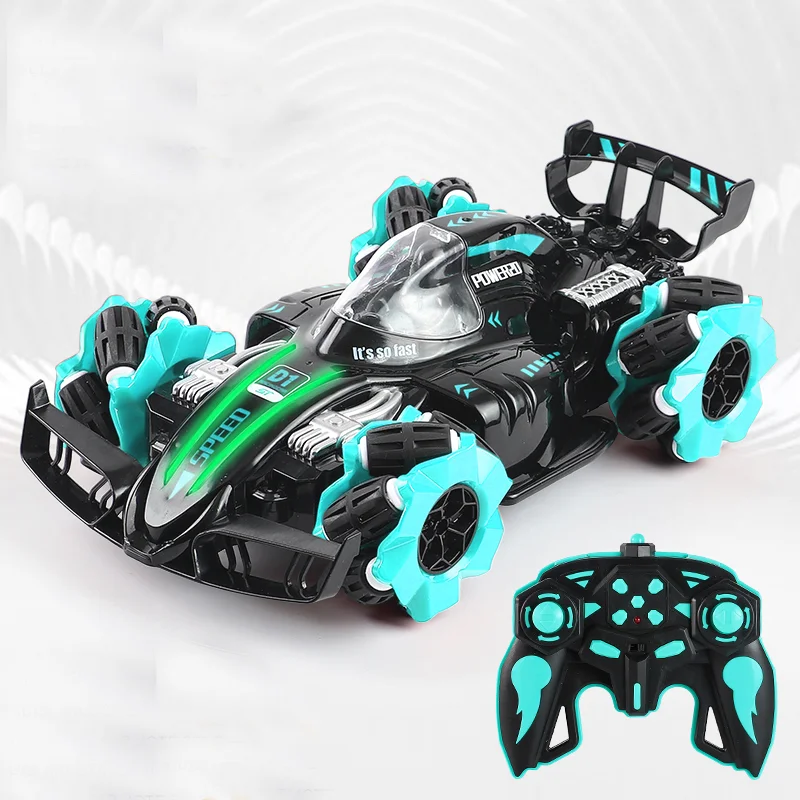 ZEYUAN Carro de acrobacias RC para crianças dupla face 2,4 GHz 4WD controle  remoto carro de acrobacias 360° veículos com luz : :  Brinquedos e Jogos