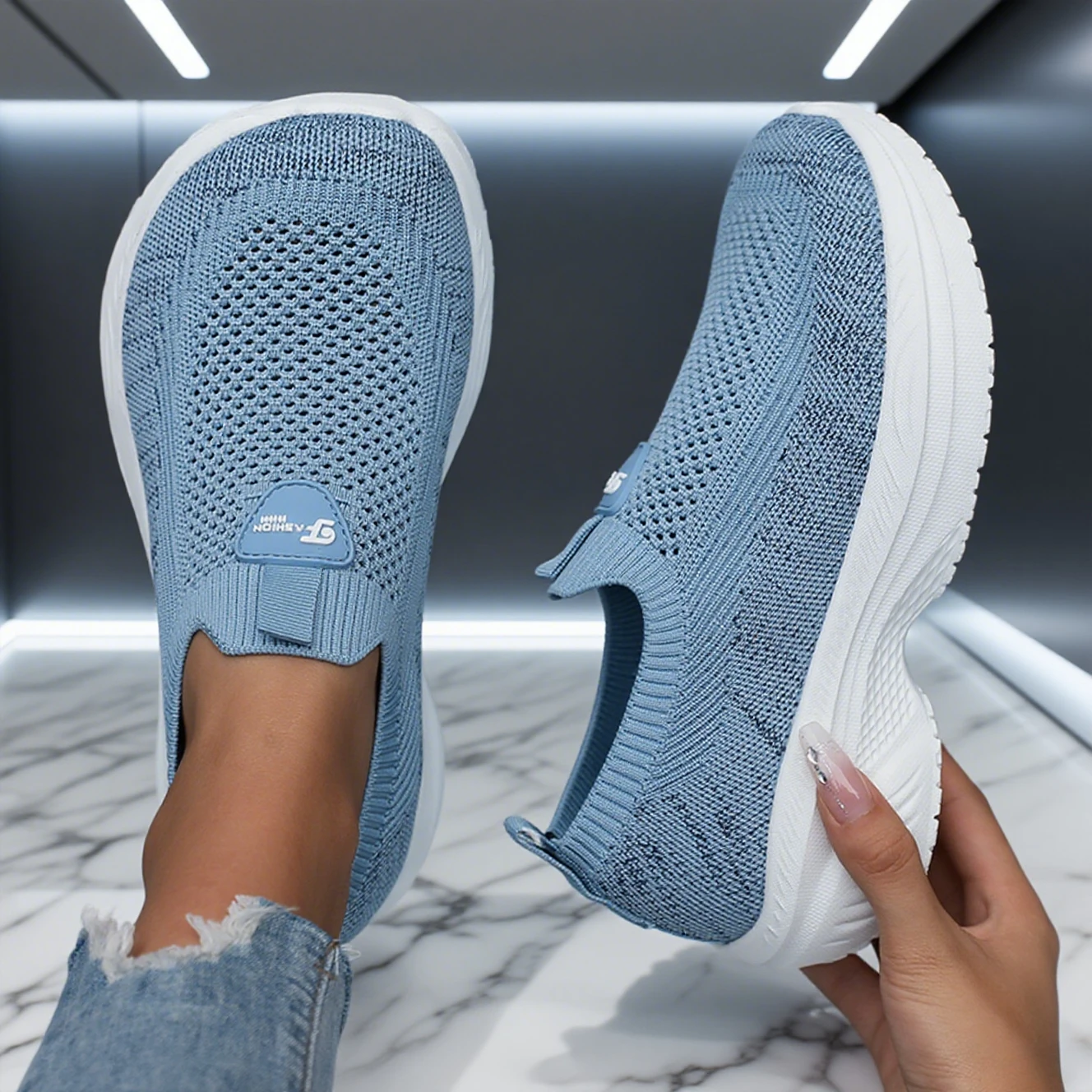 Barefoot Shoe Wide Footed Thick Soled Shoes for Both Men and Women 2025 New Spring Mesh Sports Shoes for Casual Tennis Female 1