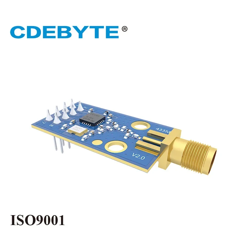 UHF 무선 송수신기 E07-M1101D-SMA 딥 433MHz 송신기 및 리시버 RF 모듈, CC1101 433MHz 100mW SMA 안테나, 5 개