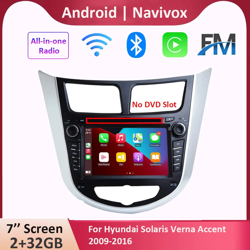 AndroidCarRadioCarPlayTouchScreenGPSNavigationForHyundai