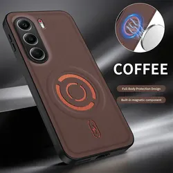 Custodia Magnetica ShockProof Migliorata con Retro per Ricarica Wireless per Professionisti del Settore Business