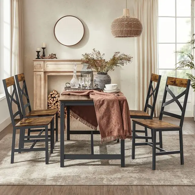 Elegant Modern Farm Dining Chairs Dining Room Chairs VASAGLE