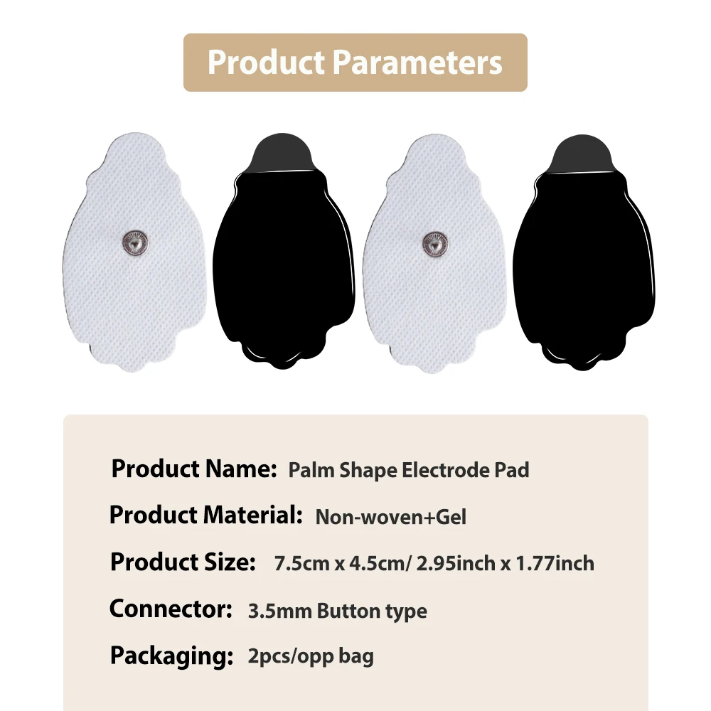 10/20 Stück Selbstklebende TENS-Elektrodenpads für Akupunktur-Therapie, Massagegerät-Pads, Puls-EMS-Muskelstimulator, Massage-Aufkleber – Detail 10