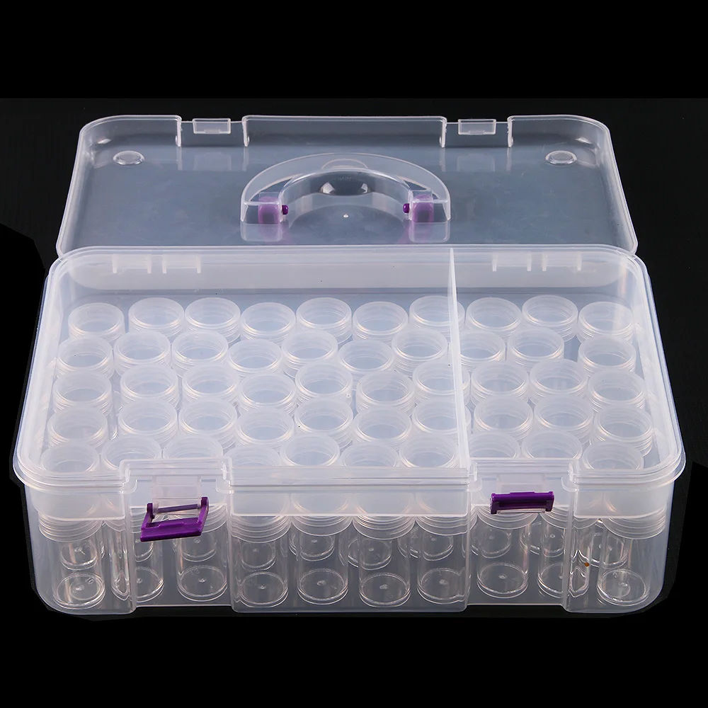 5d Diamond Painting Accessories Storage Box Container for Beads Mosaic Pen Tips Empty Tools Suitcase Containers Diamonds