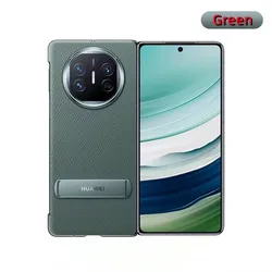 Premium Ultra - Thin Leather Flip Case with Stand and Shockproof Bumper for Mate X3 (Green)